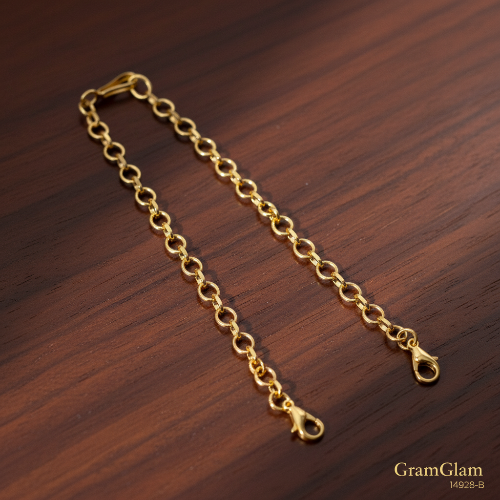 Aurelia Gilded Link Earchains - View 2