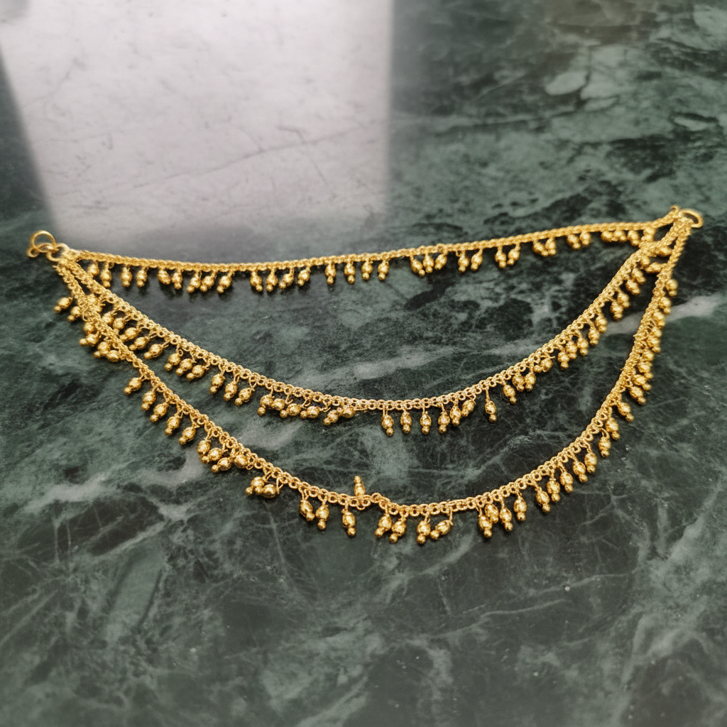 Aurelia Triple-Layered Radiant Ear Chains - View 2