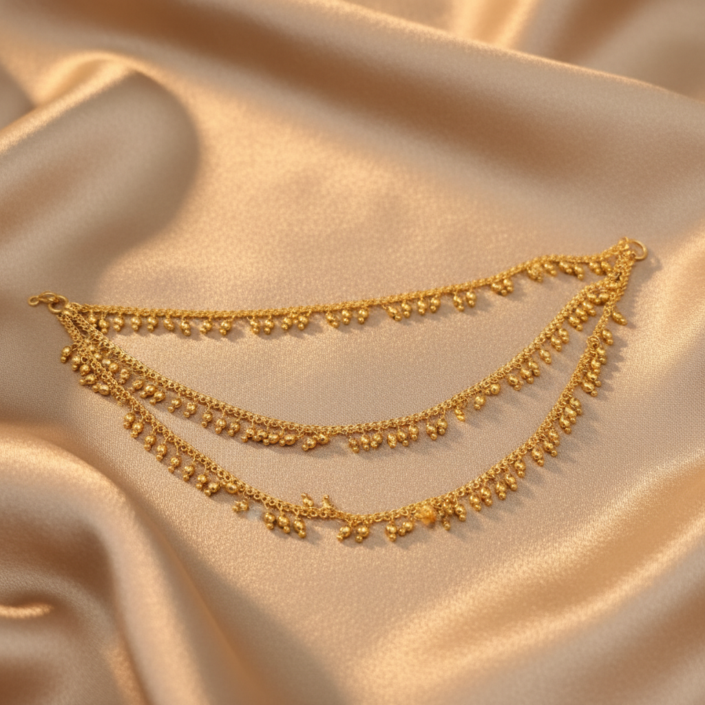 Aurelia Triple-Layered Radiant Ear Chains