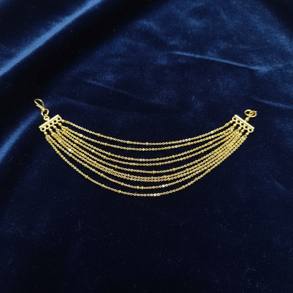 Gilded Cascade Multilayer Ear Chain