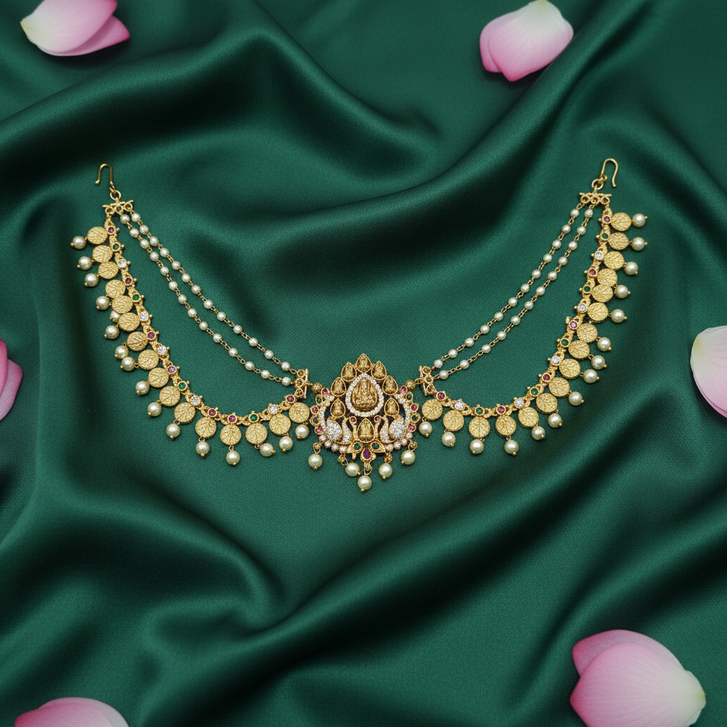 Regal Lakshmi Antique Gold Matha Patti