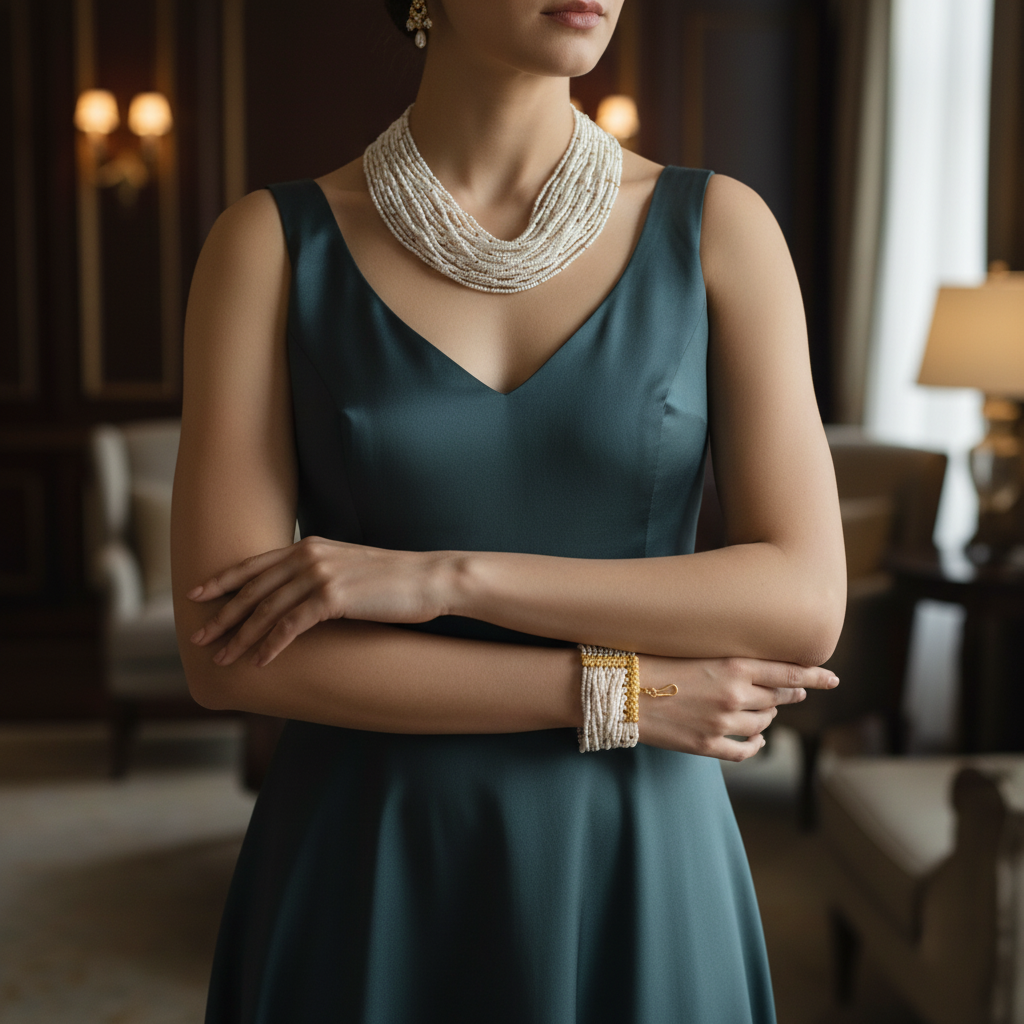 Regal Multi-Strand Seed Pearl Set - View 2