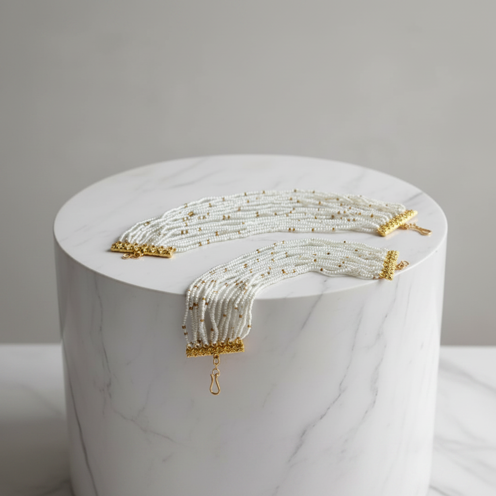 Regal Multi-Strand Seed Pearl Set