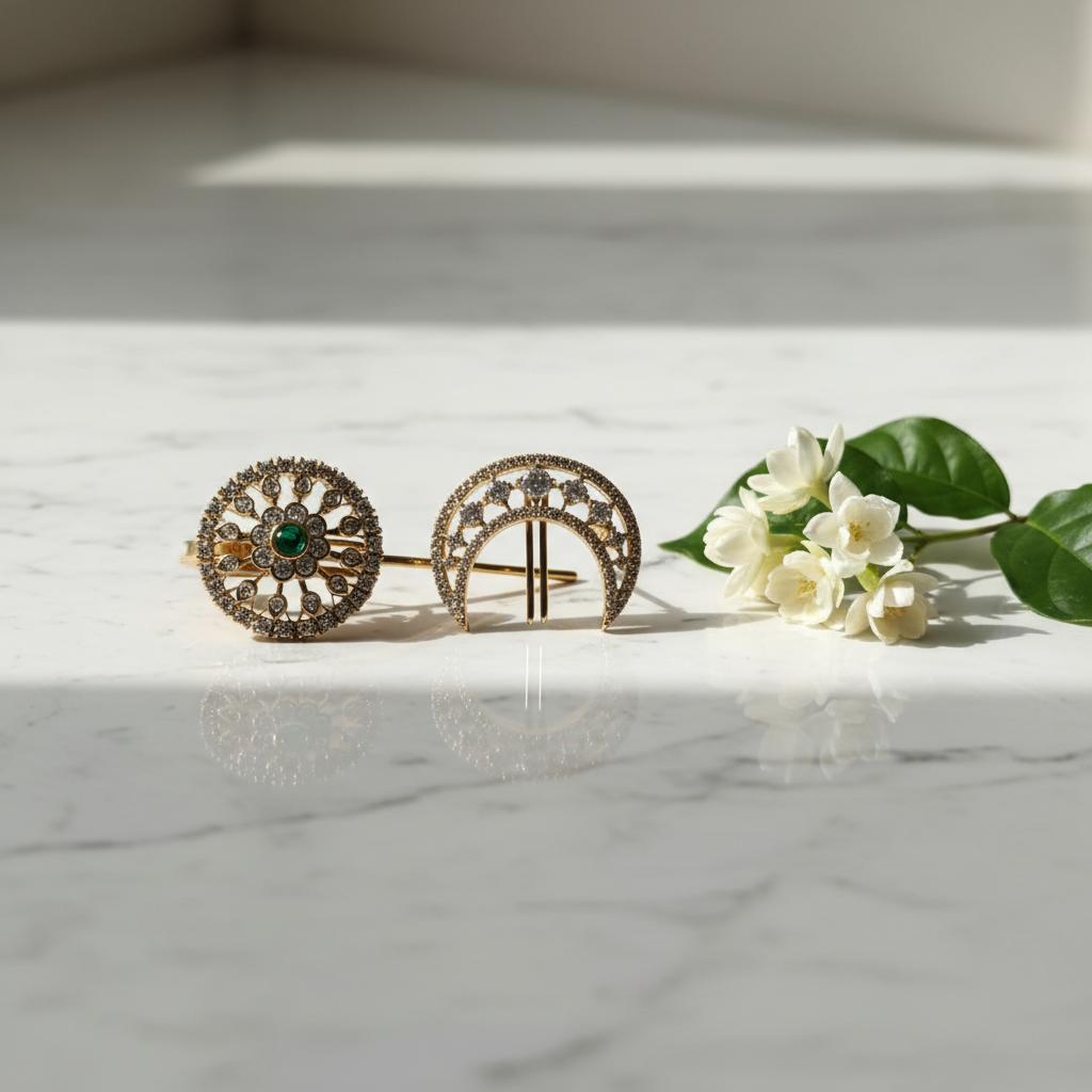 Celestial Bloom Hair Pin Set - View 2