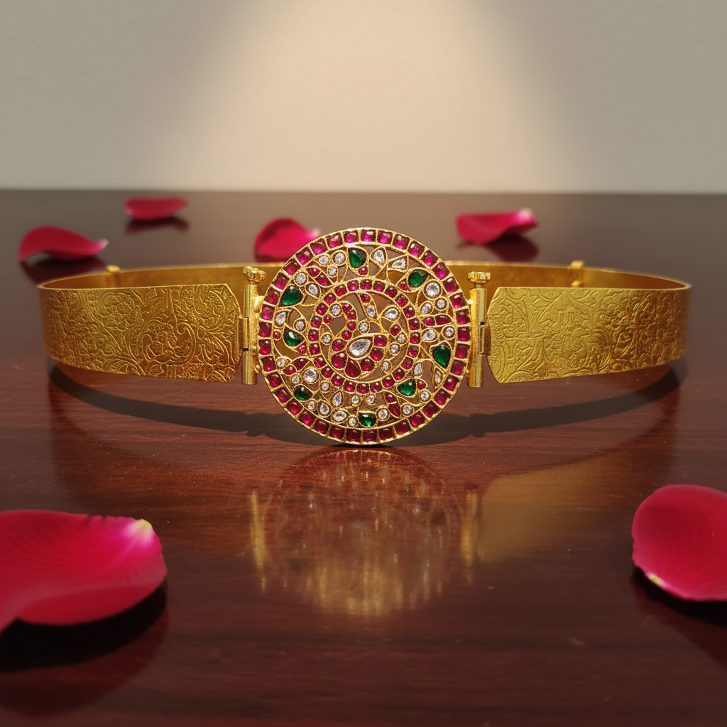 Empress Matte Antique Waist Belt - View 4