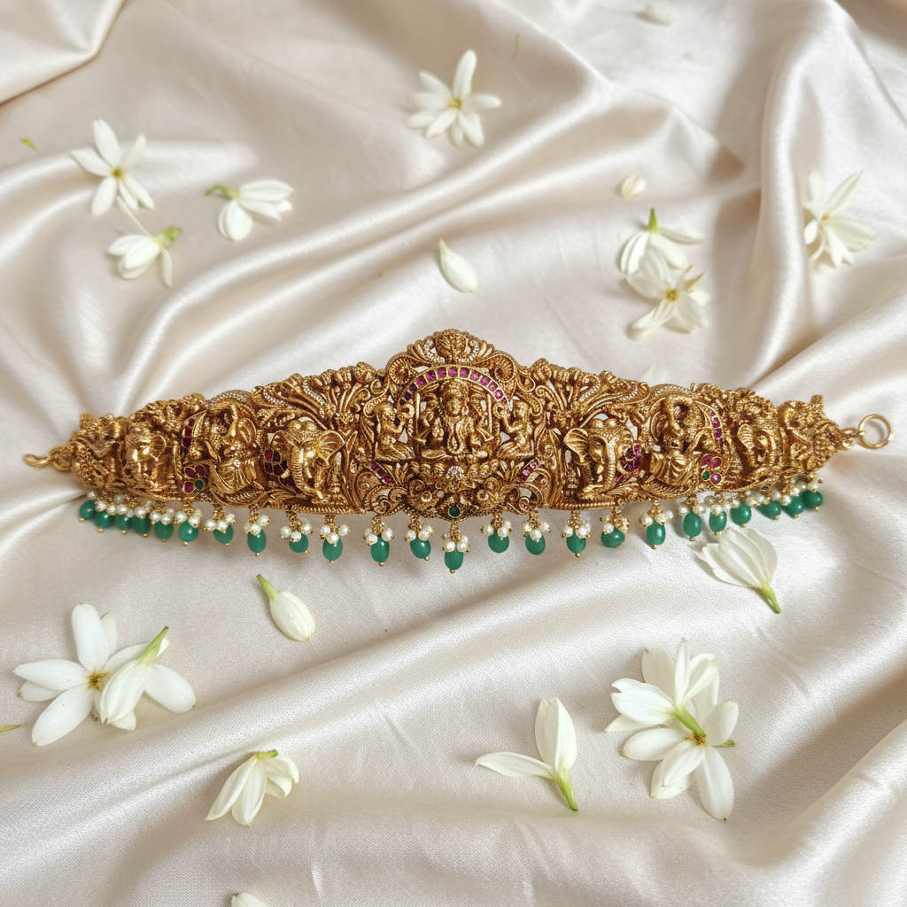 Divine Lakshmi Antique Waist Belt - View 2
