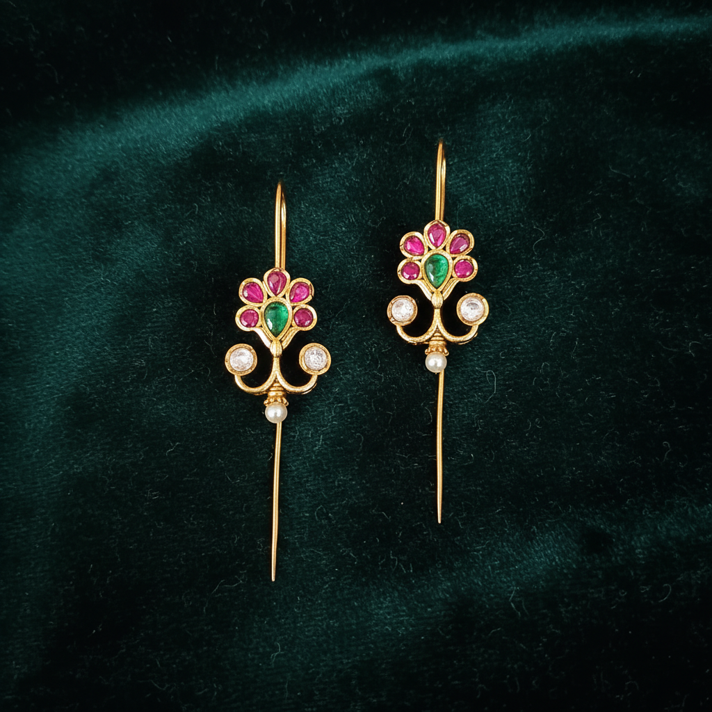 Regal Kemp Floral Ear Hooks