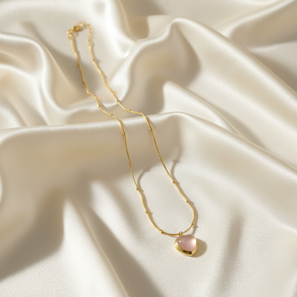 Blush Heart Radiance Necklace - View 2