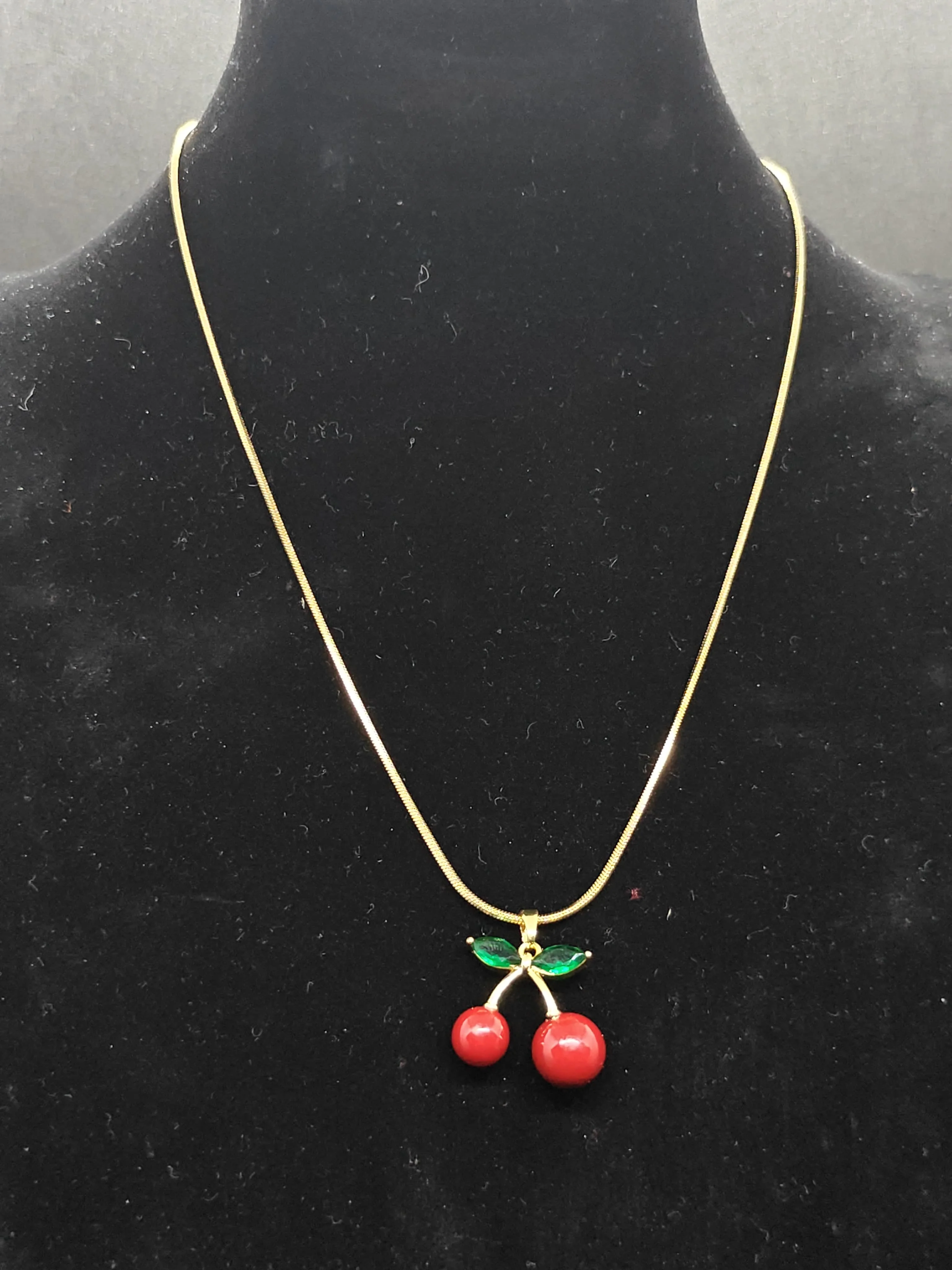 The Crimson Cherry Radiant Necklace - View 4