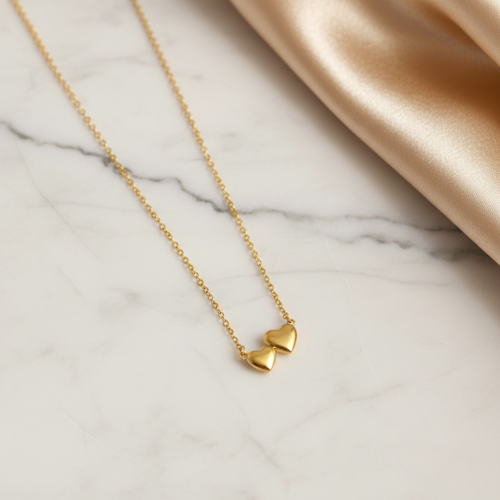 Eternal Hearts Radiant Gold Pendant