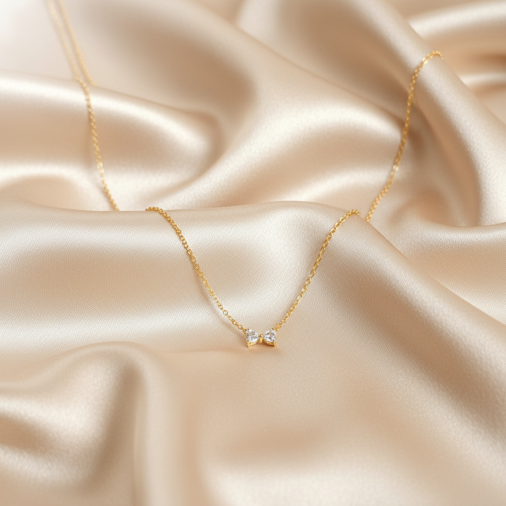 Petite Ribbon Glow Necklace - View 2