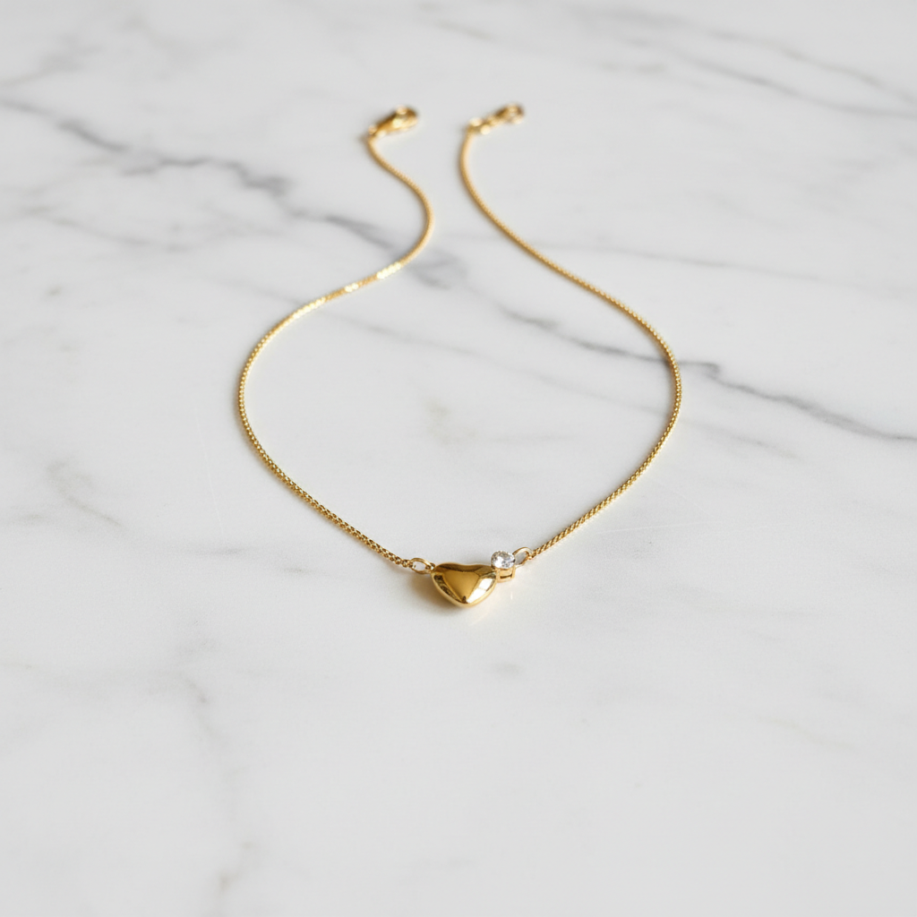 Amore Heart Crystal Pendant - View 2