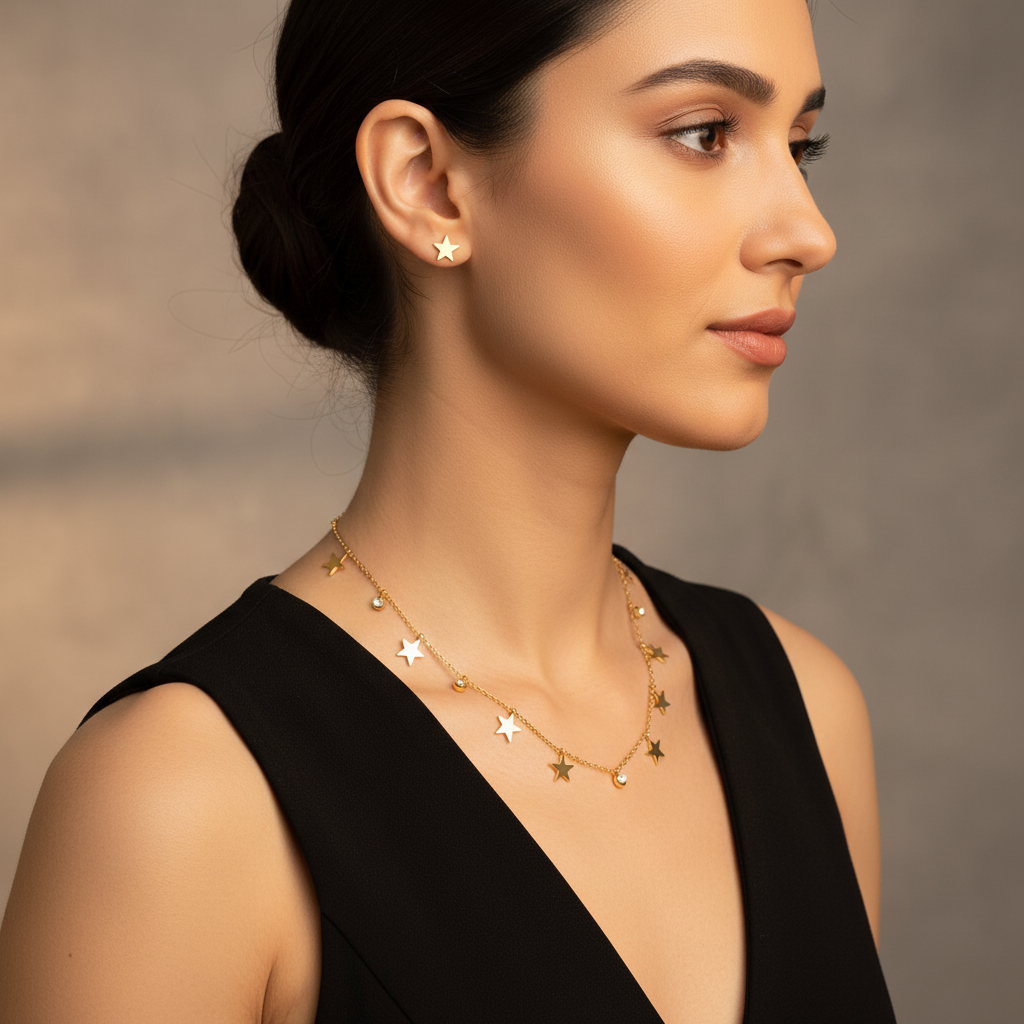 Celestial Starscape Jewelry Set