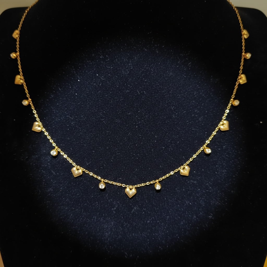 Ethereal Heart Charm Necklace