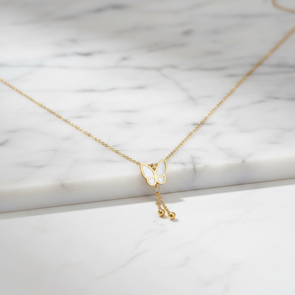 Mariposa Grace Butterfly Necklace - View 2