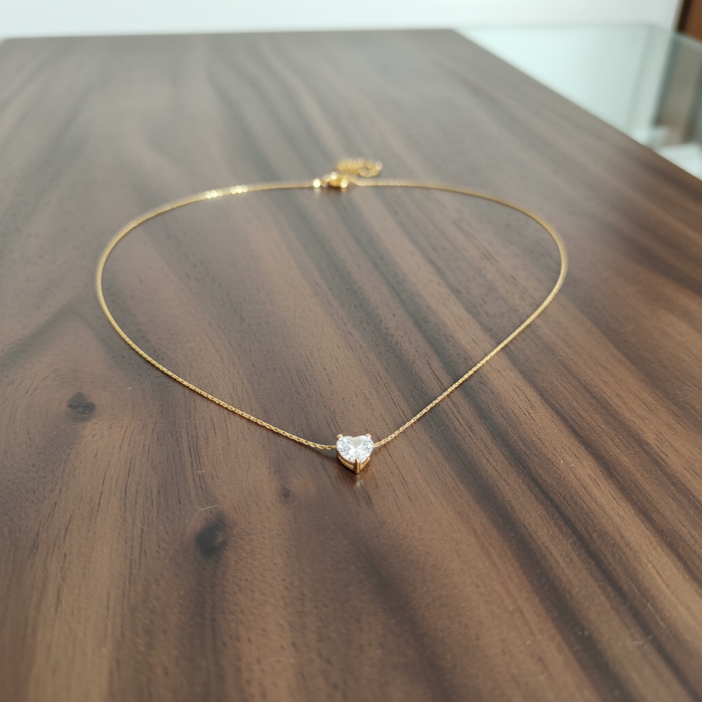 Ethereal Heart Pendant Necklace - View 3