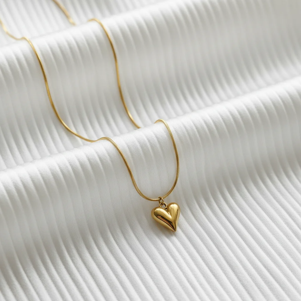 Puffy Heart Anti-Tarnish Pendant Kit
