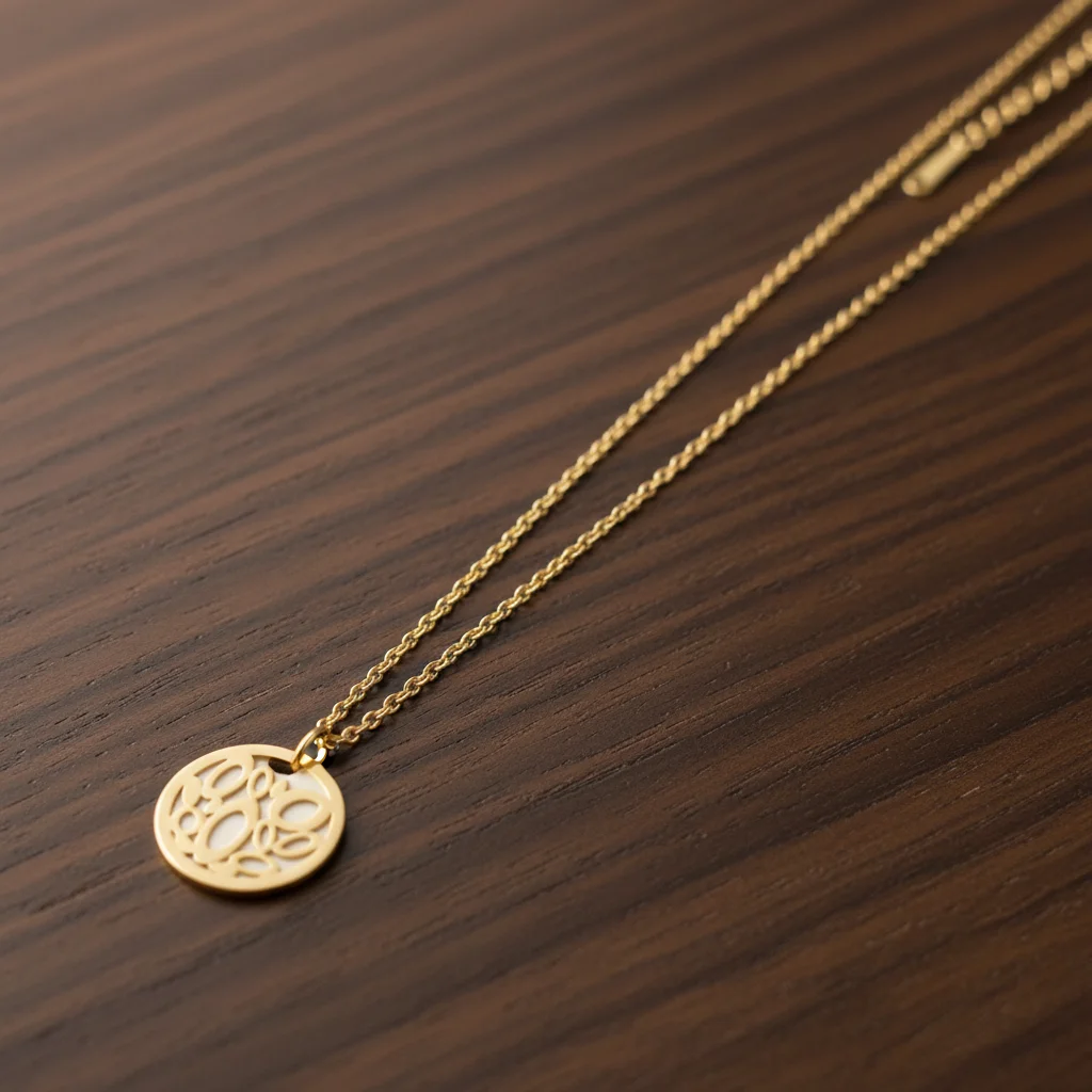 Geometric Filigree Enamel Gold Pendant Kit