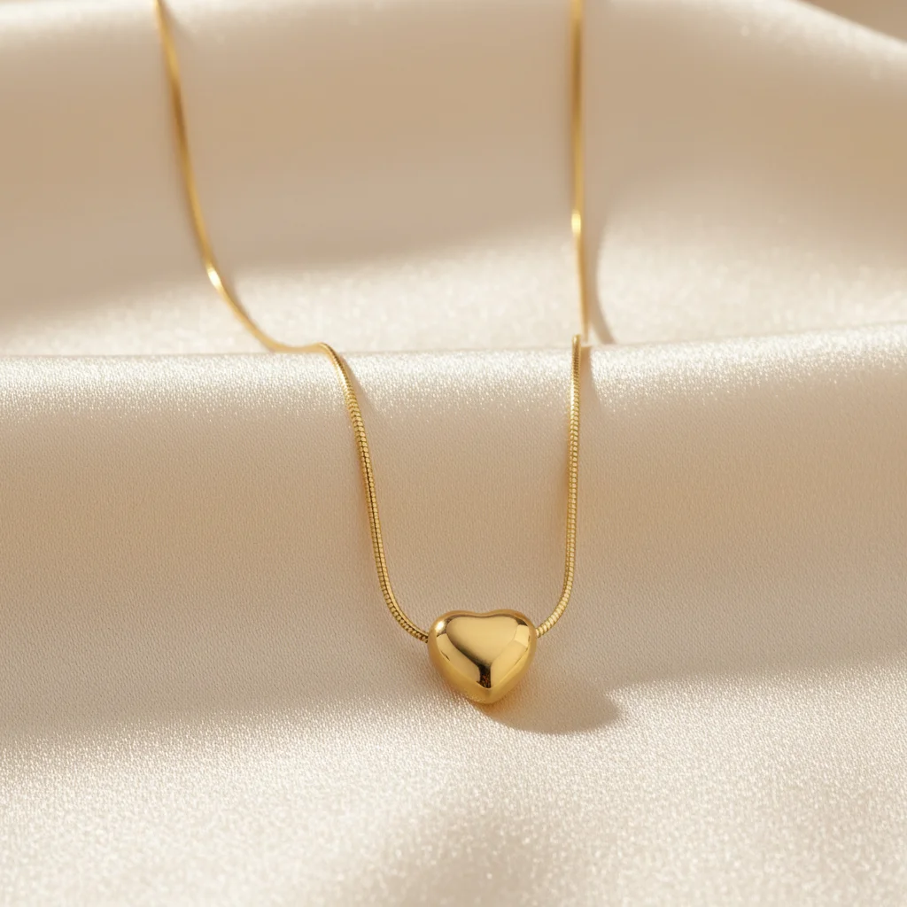AT-951 Minimalist Gold Heart Pendant Kit