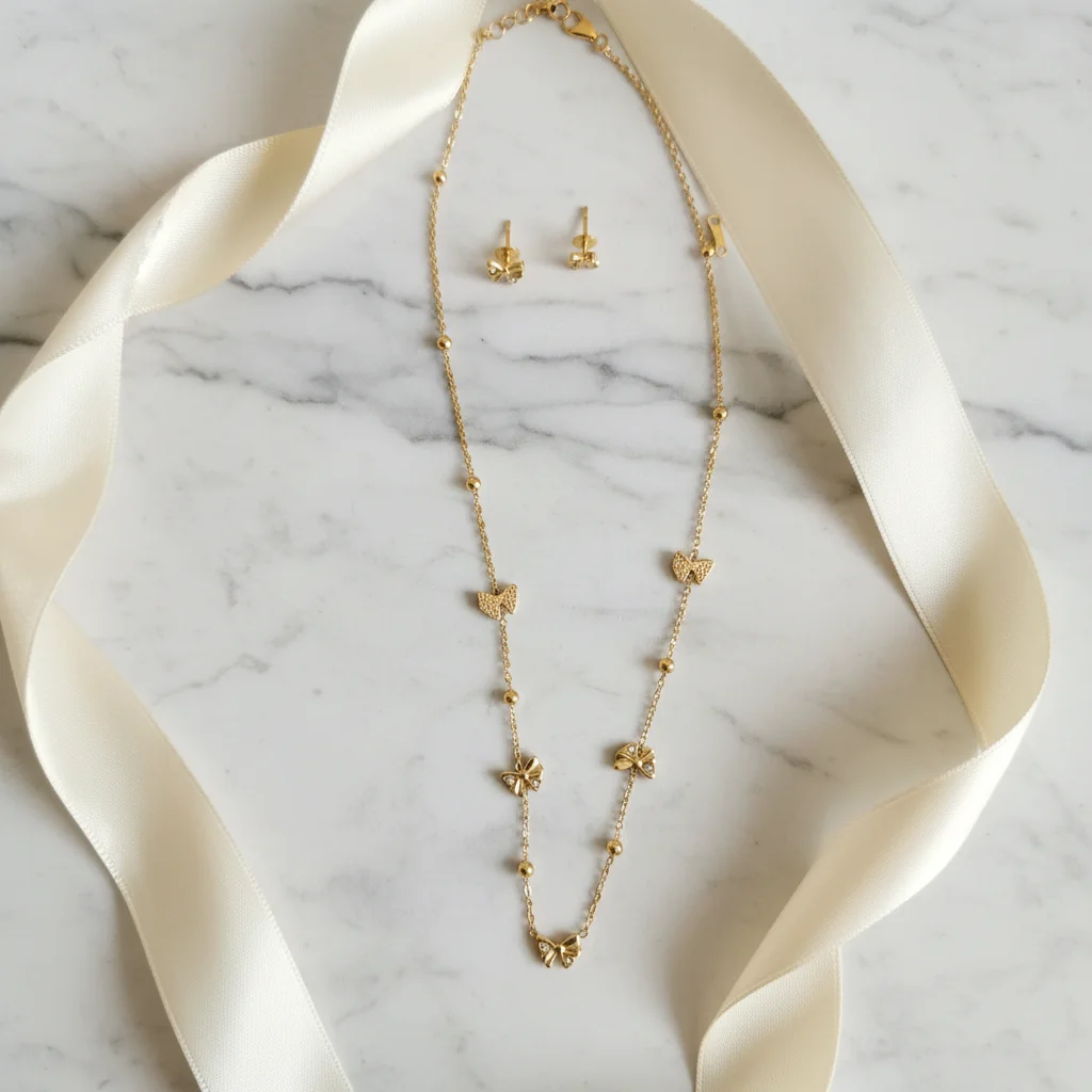 Elegance Bow Anti-Tarnish Jewelry Kit