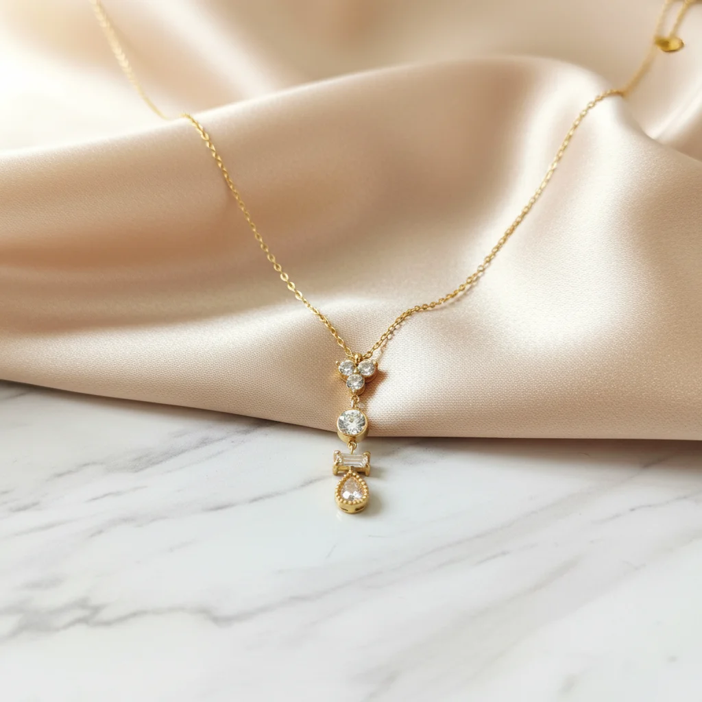 Tiered Brilliance CZ Pendant