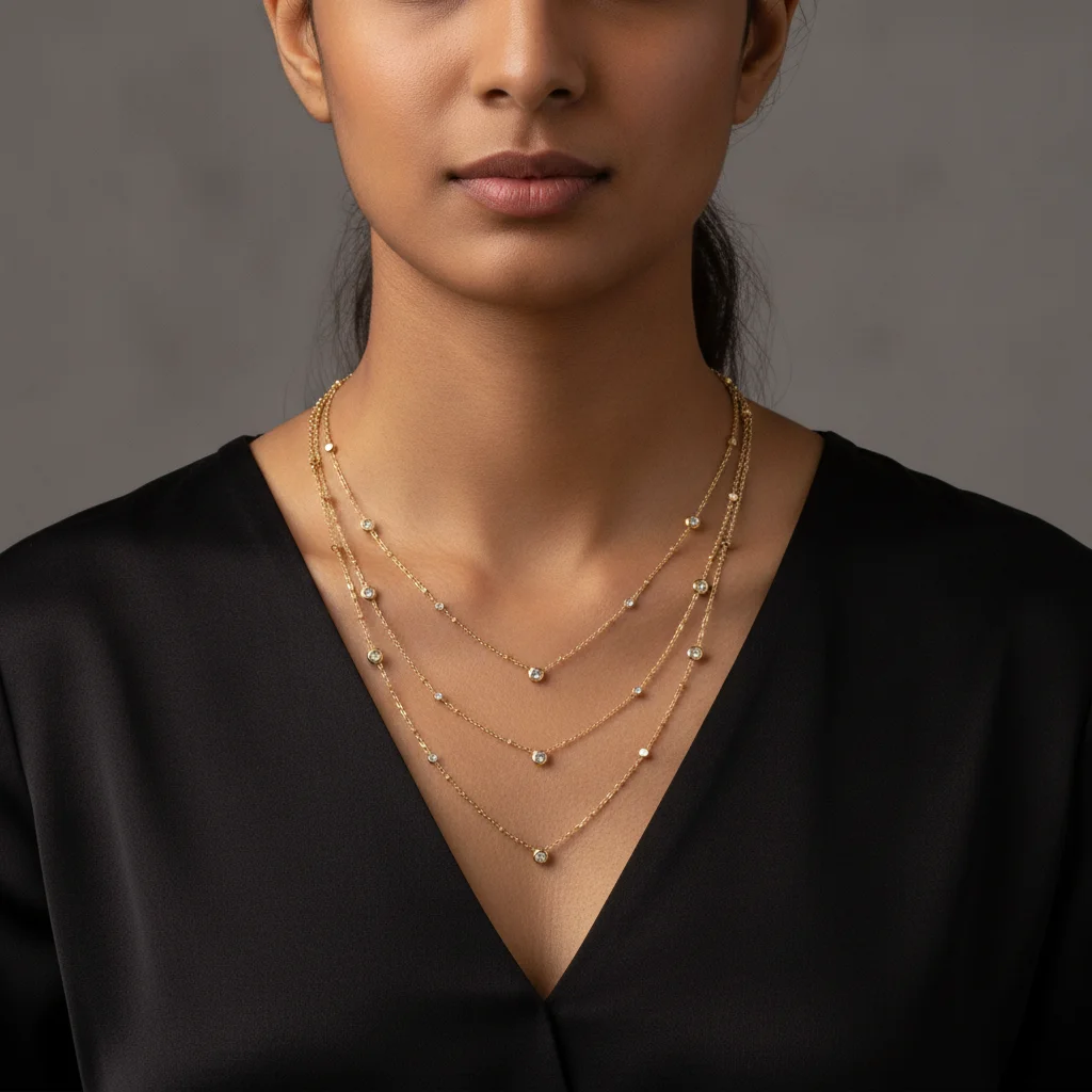 Luminous Triple Layer Anti-Tarnish Necklace Kit