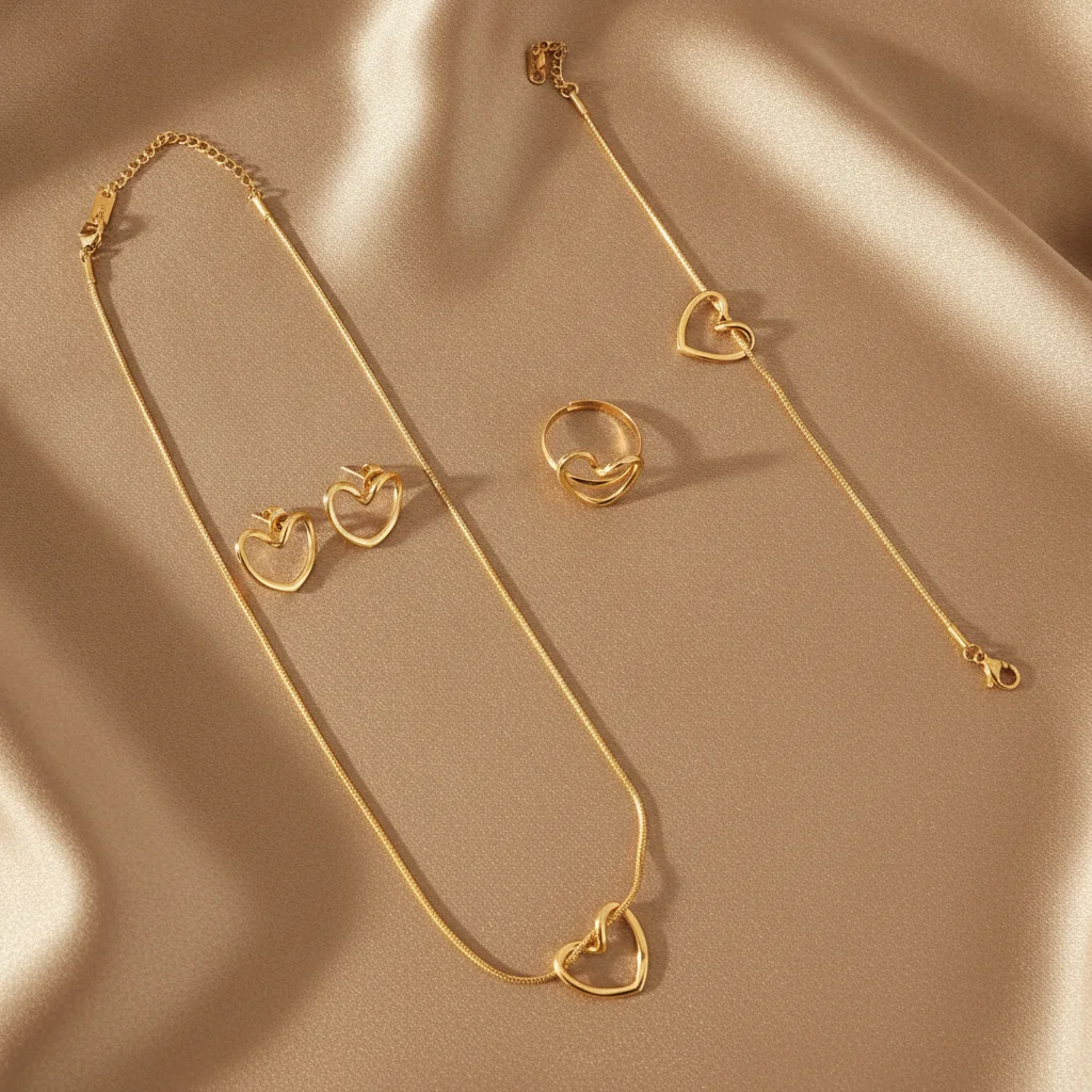 Eternal Heart Anti-Tarnish Jewelry Set