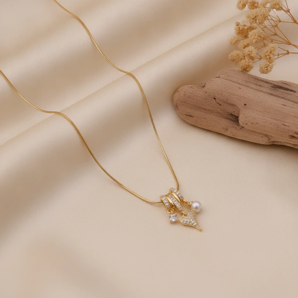 Eternal Heart Pearl Anti-Tarnish Necklace