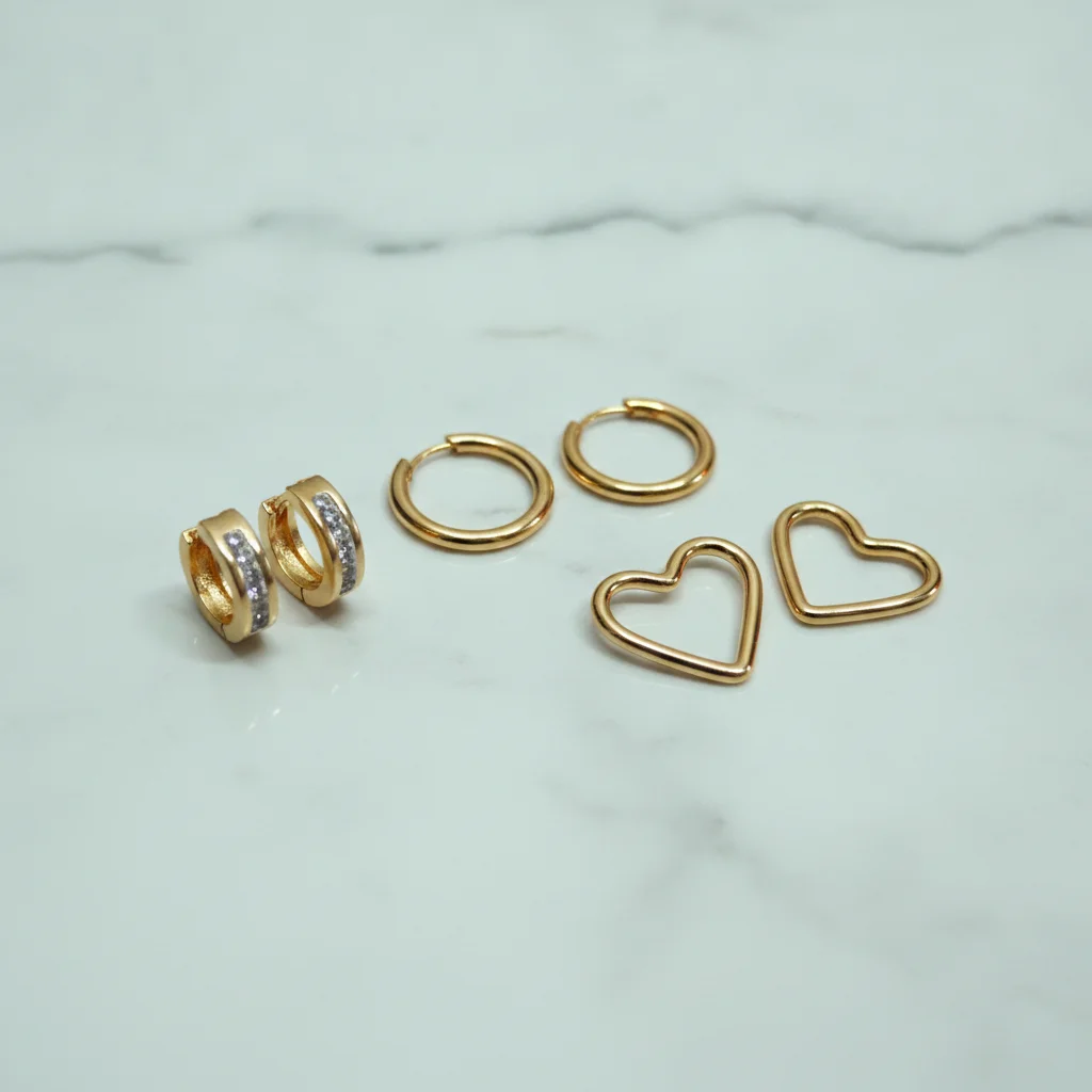 Aura Trio Anti-Tarnish Earring Set