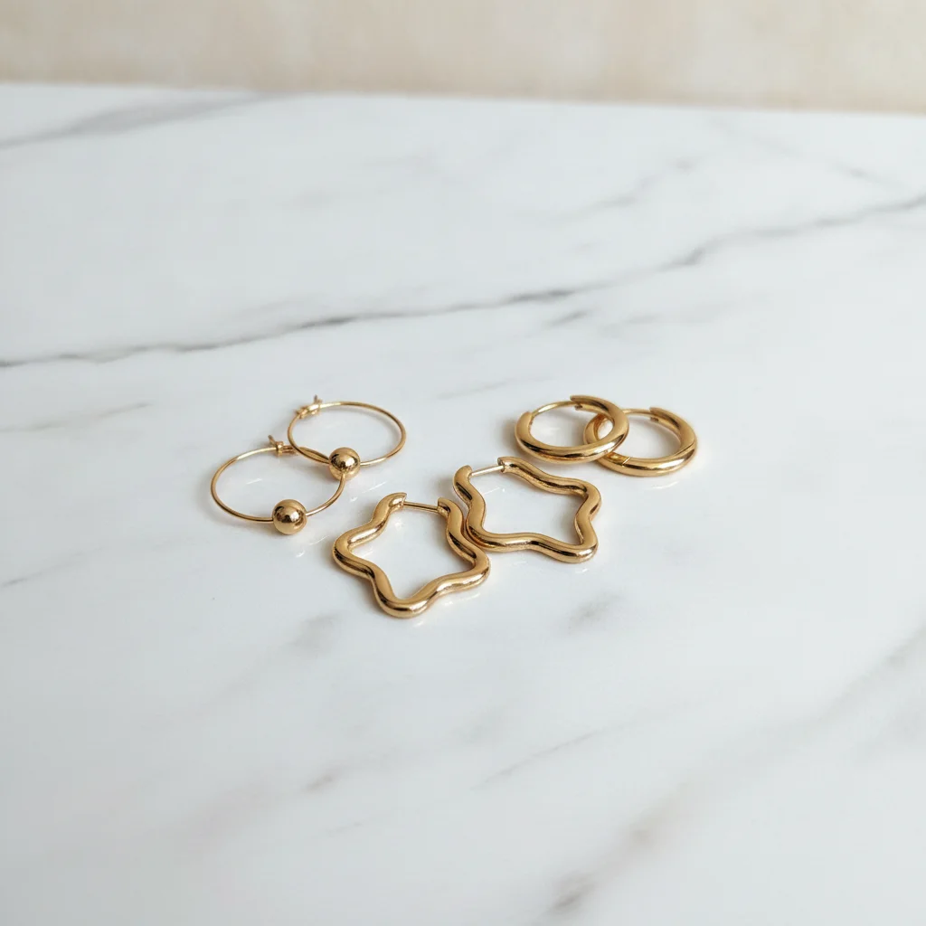 Golden Versatility Anti-Tarnish Hoop Set