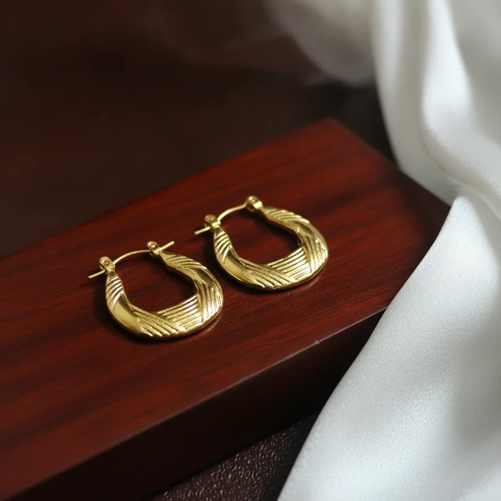 Gilded Radiance Anti-Tarnish Hoops