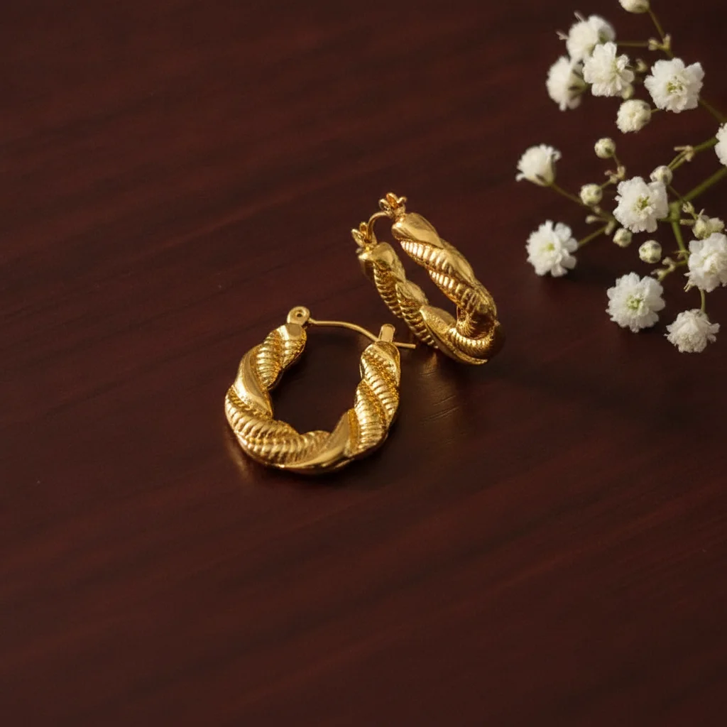 Aura Twisted Anti-Tarnish Hoop Kit