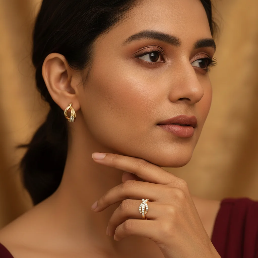 Aurora Anti-Tarnish Gold Hoops