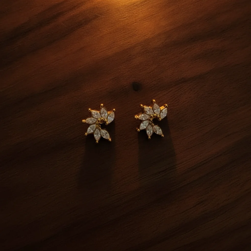Lumina Floral Anti-Tarnish Studs