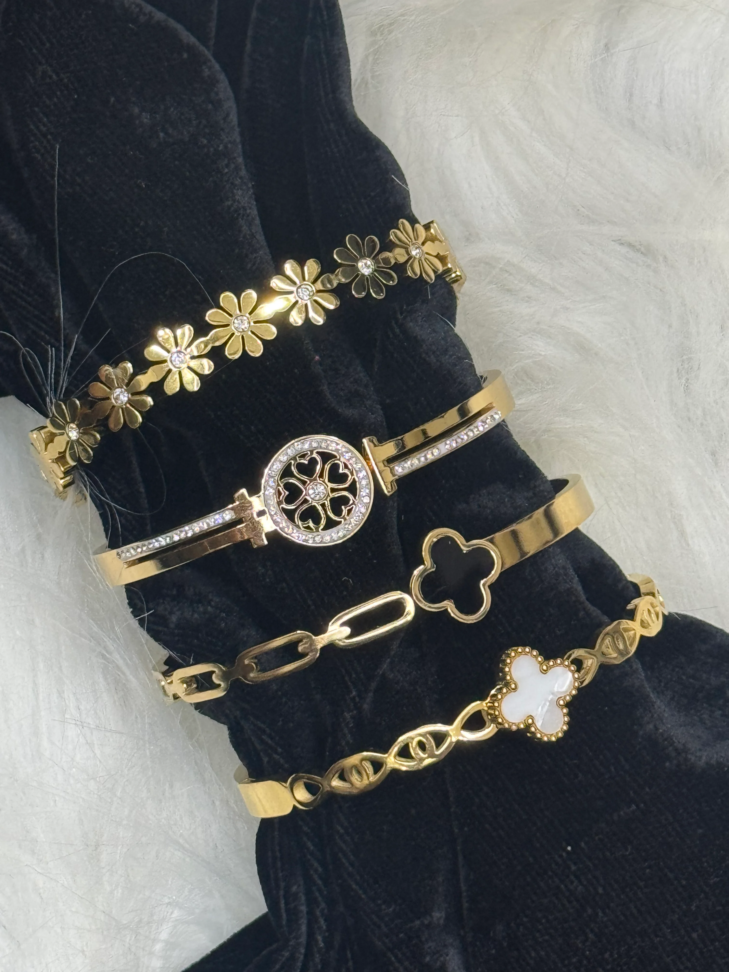 The Aurora Floral & Motif Bracelet Suite