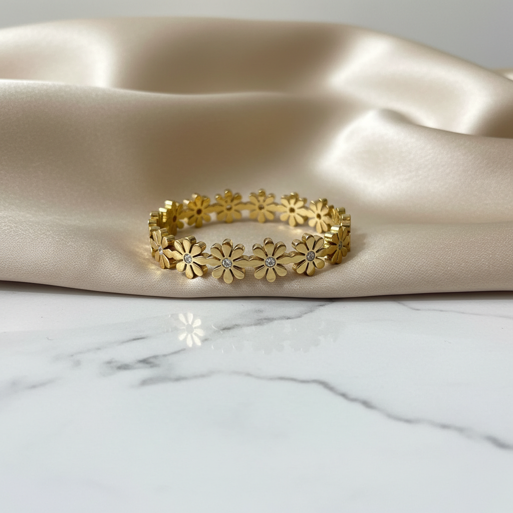 Radiant Daisy Petal Bracelet