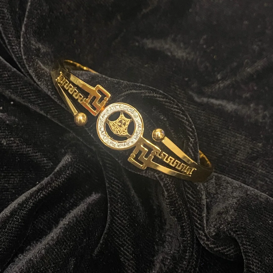 Imperial Grecian Medallion Bangle - View 2