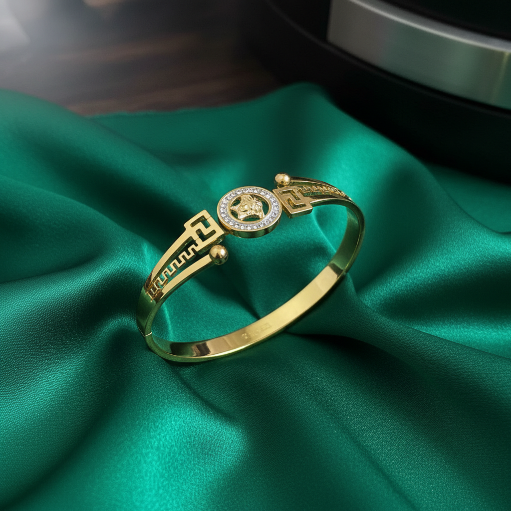 Imperial Grecian Medallion Bangle