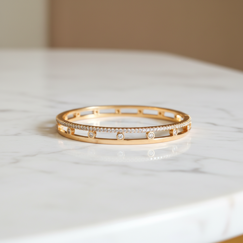 Radiant Starlight Cubic Zirconia Bangle - View 3