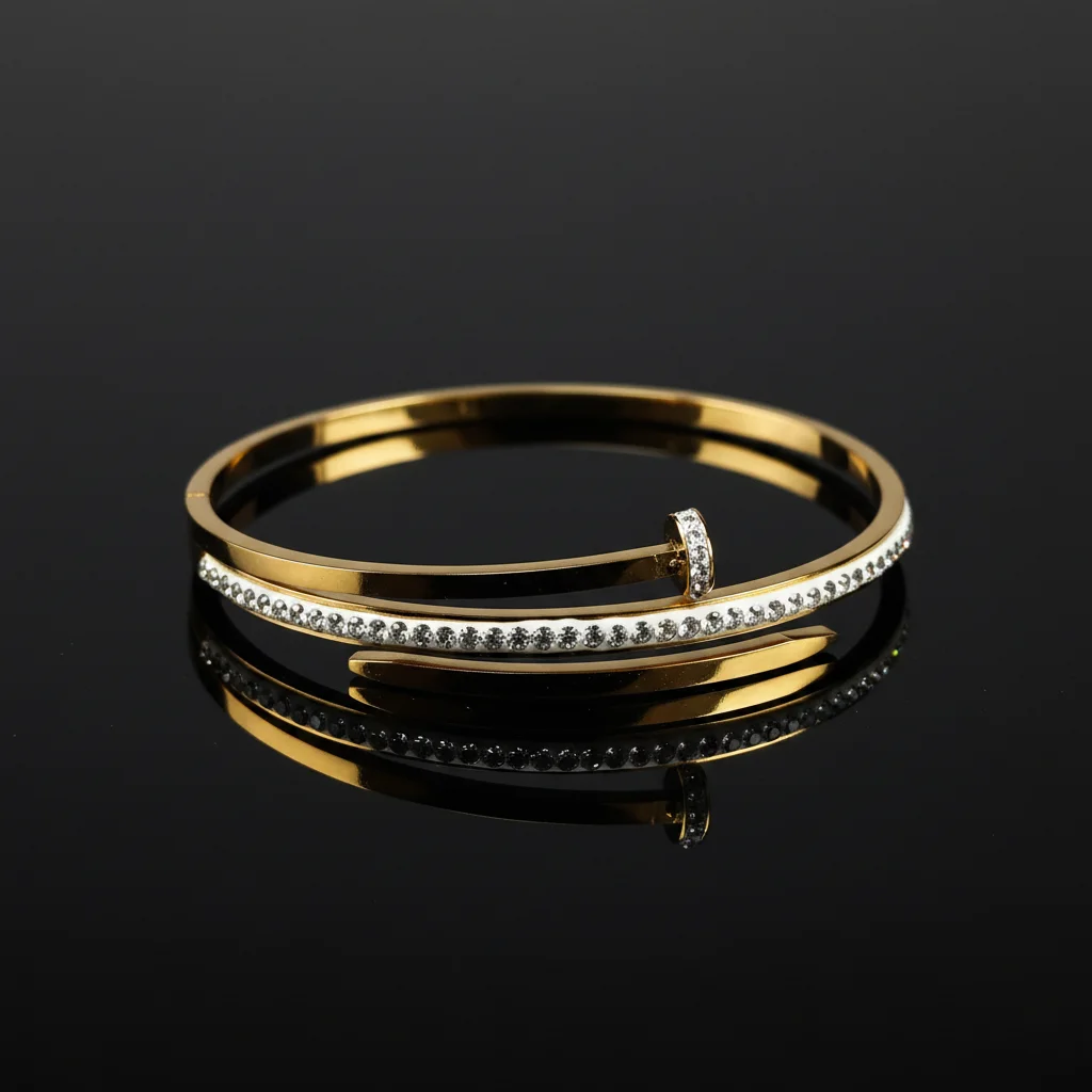 Ethereal Nail Crystal Bangle - View 2