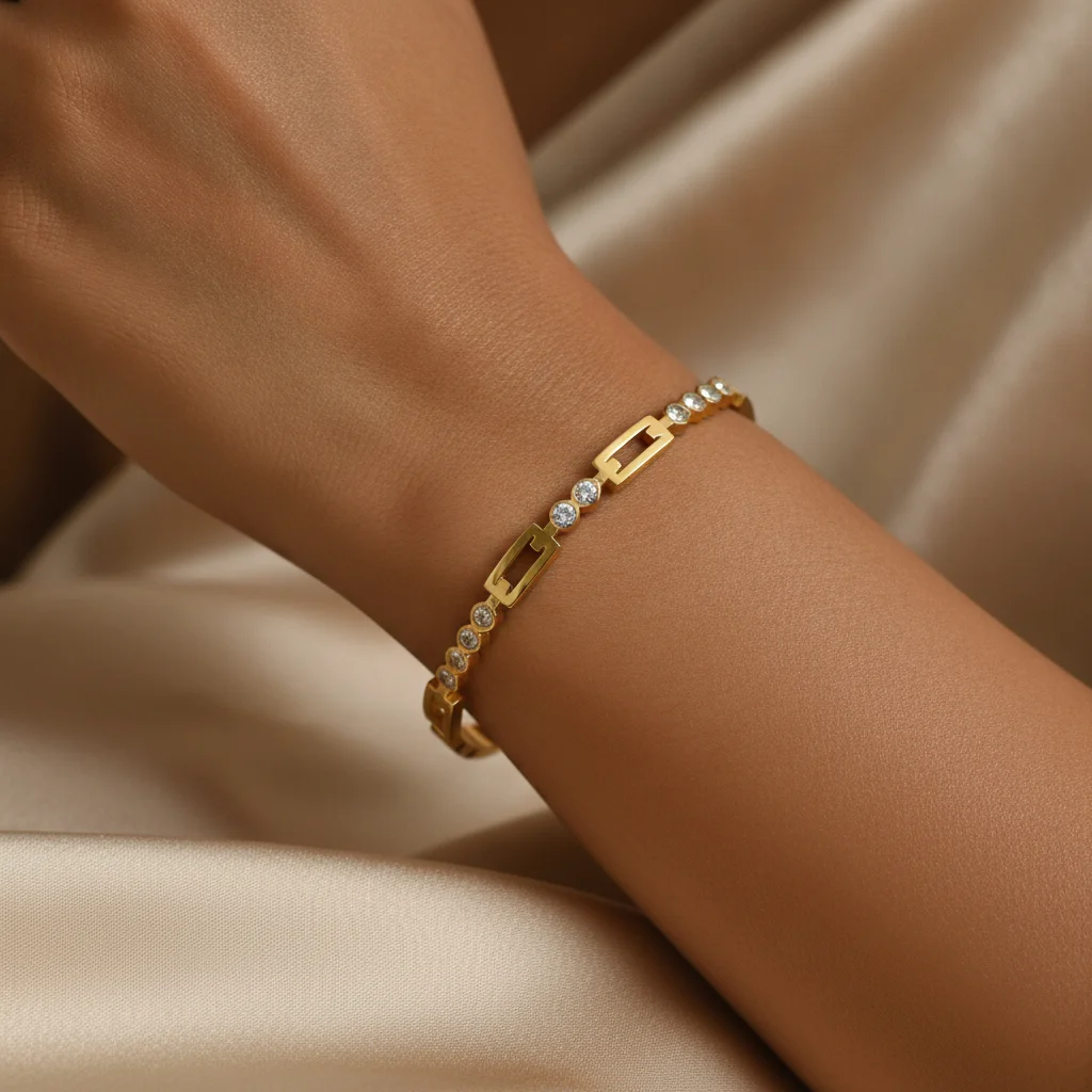 Eternal Glow Anti-Tarnish Gold Bracelet