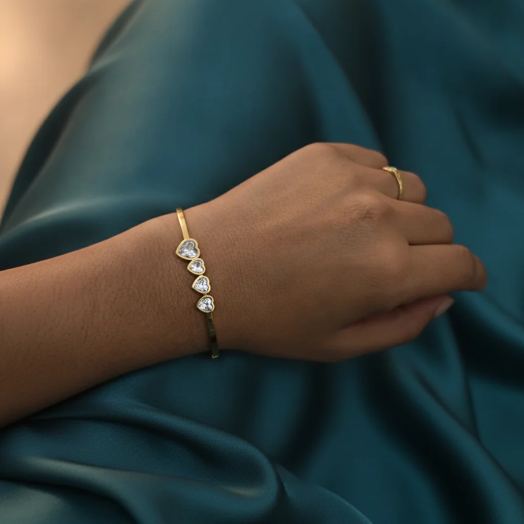 Eternal Love Anti-Tarnish Heart Bracelet