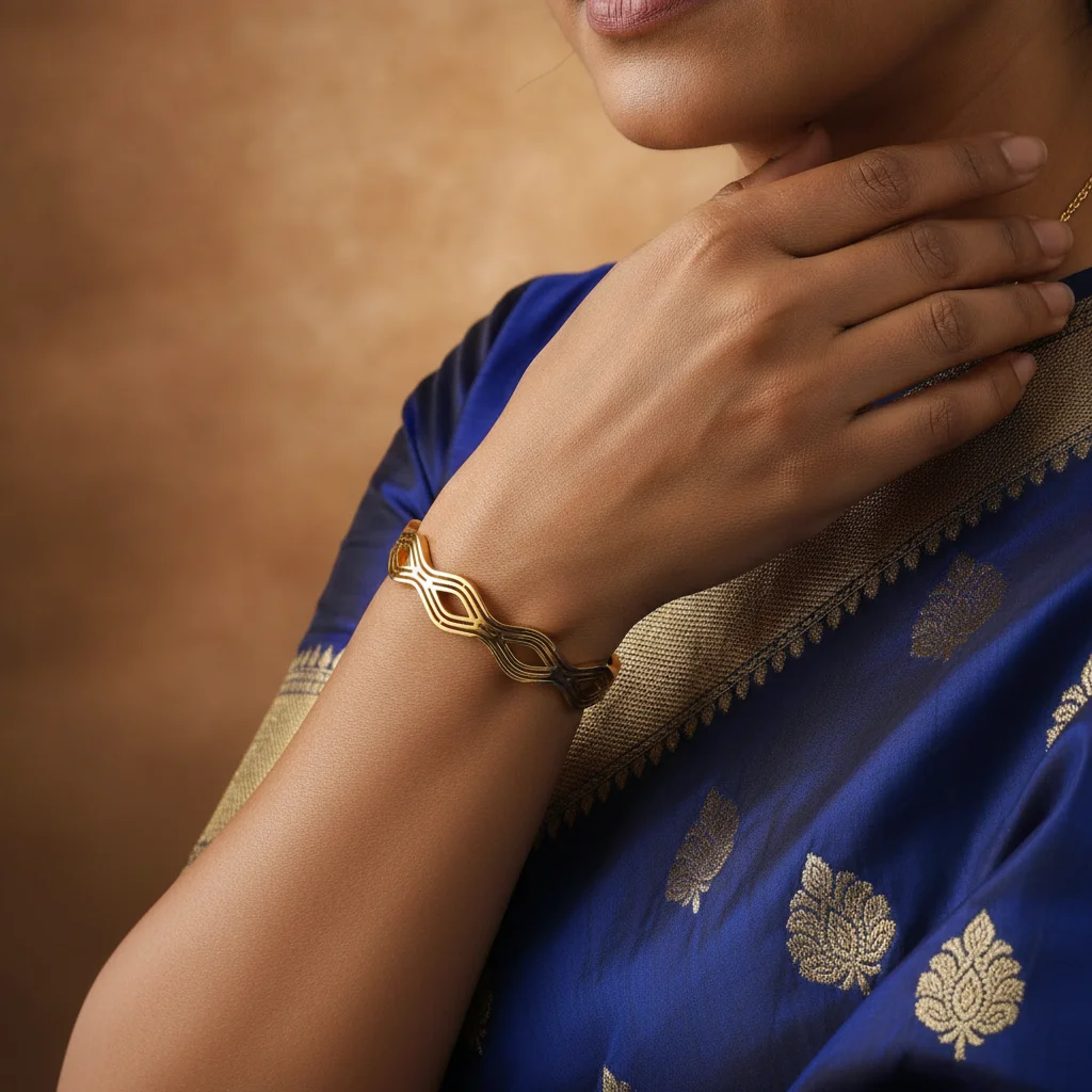 Wave Geometric Anti-Tarnish Bangle Kit