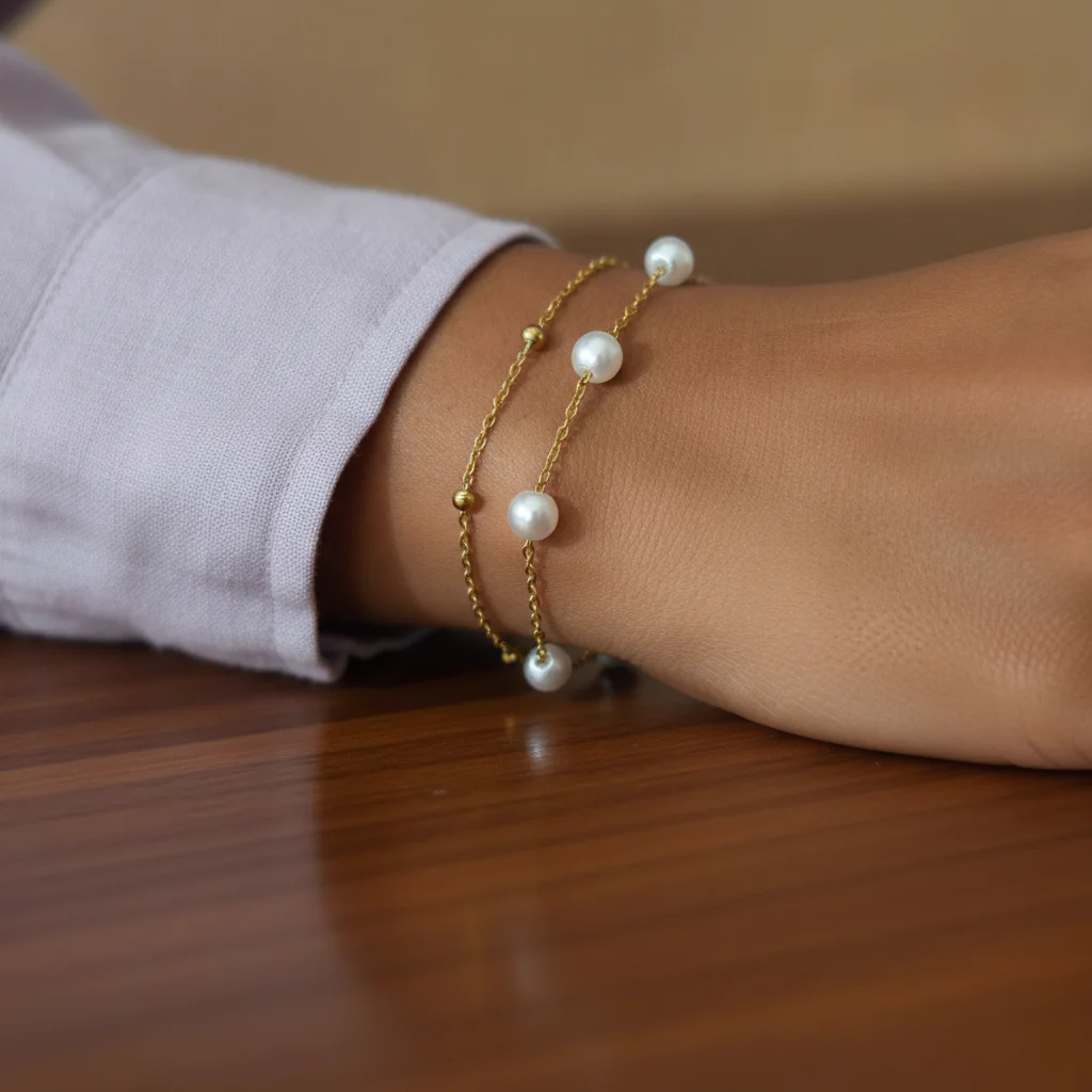 Pearl Radiance Anti-Tarnish Bracelet