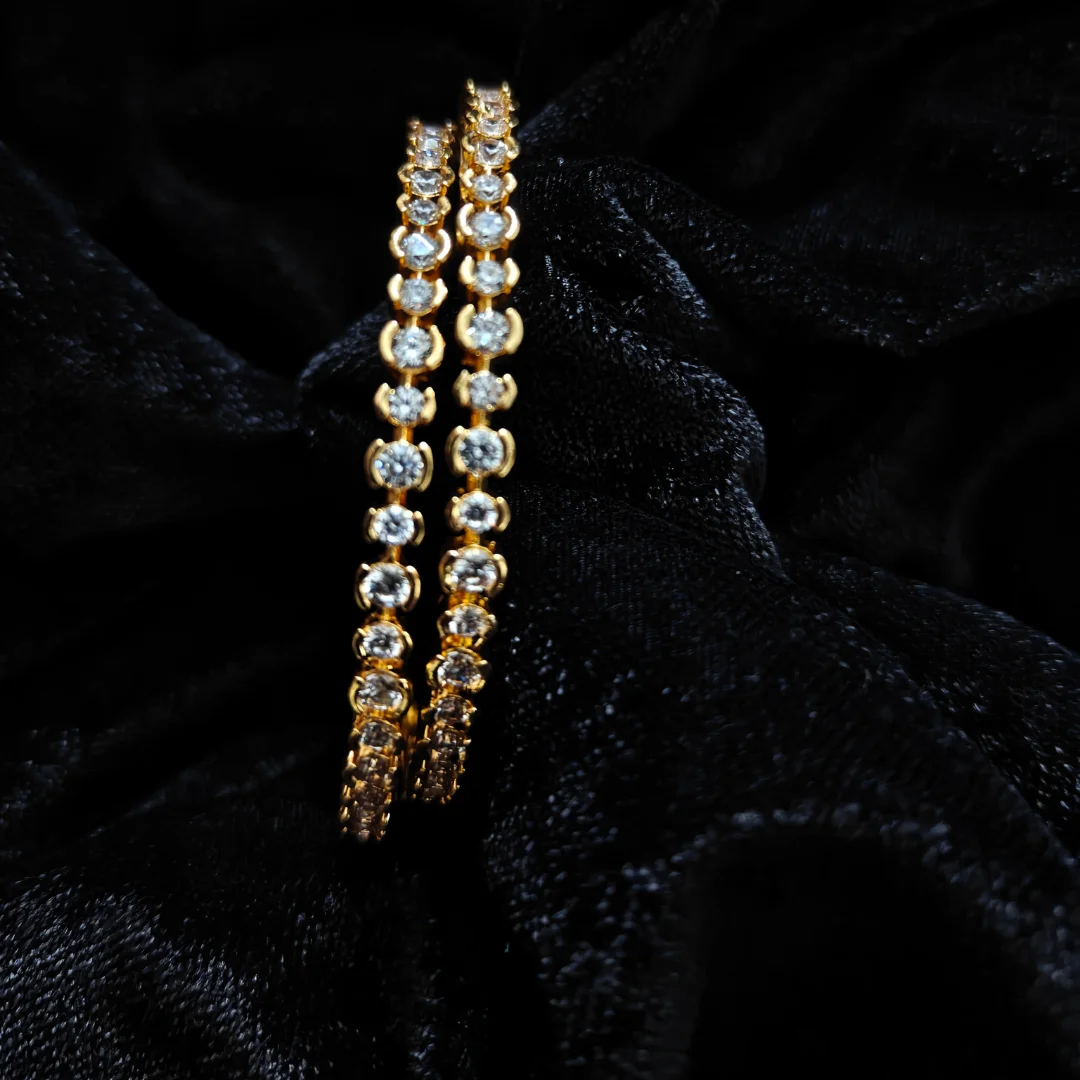 Radiant Aura Studded Bangles
