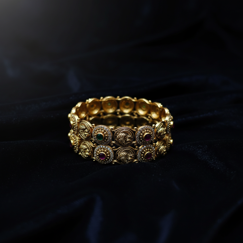 Royal Heritage Matte Antique Bangles