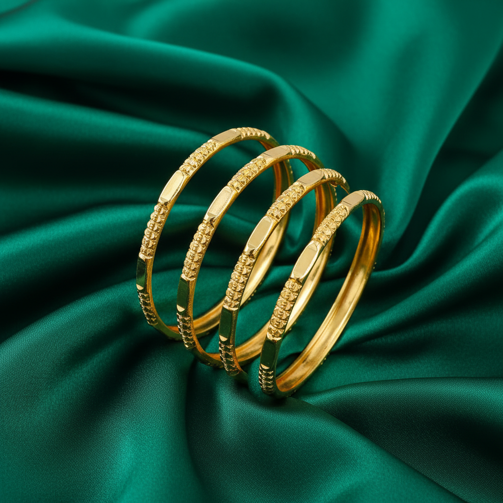 Celestial Rhythm Textured Bangles