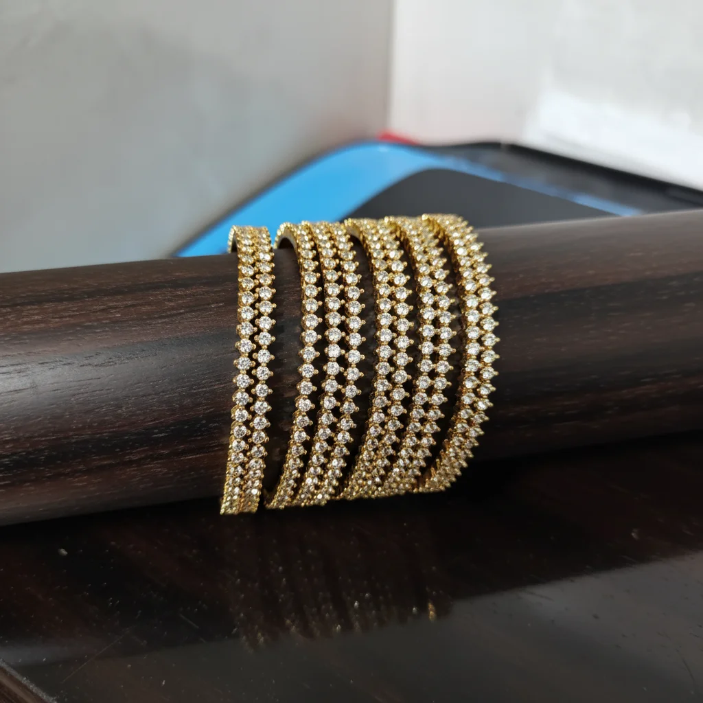 BG-620 Elegant Prong-Set Diamond Bangles