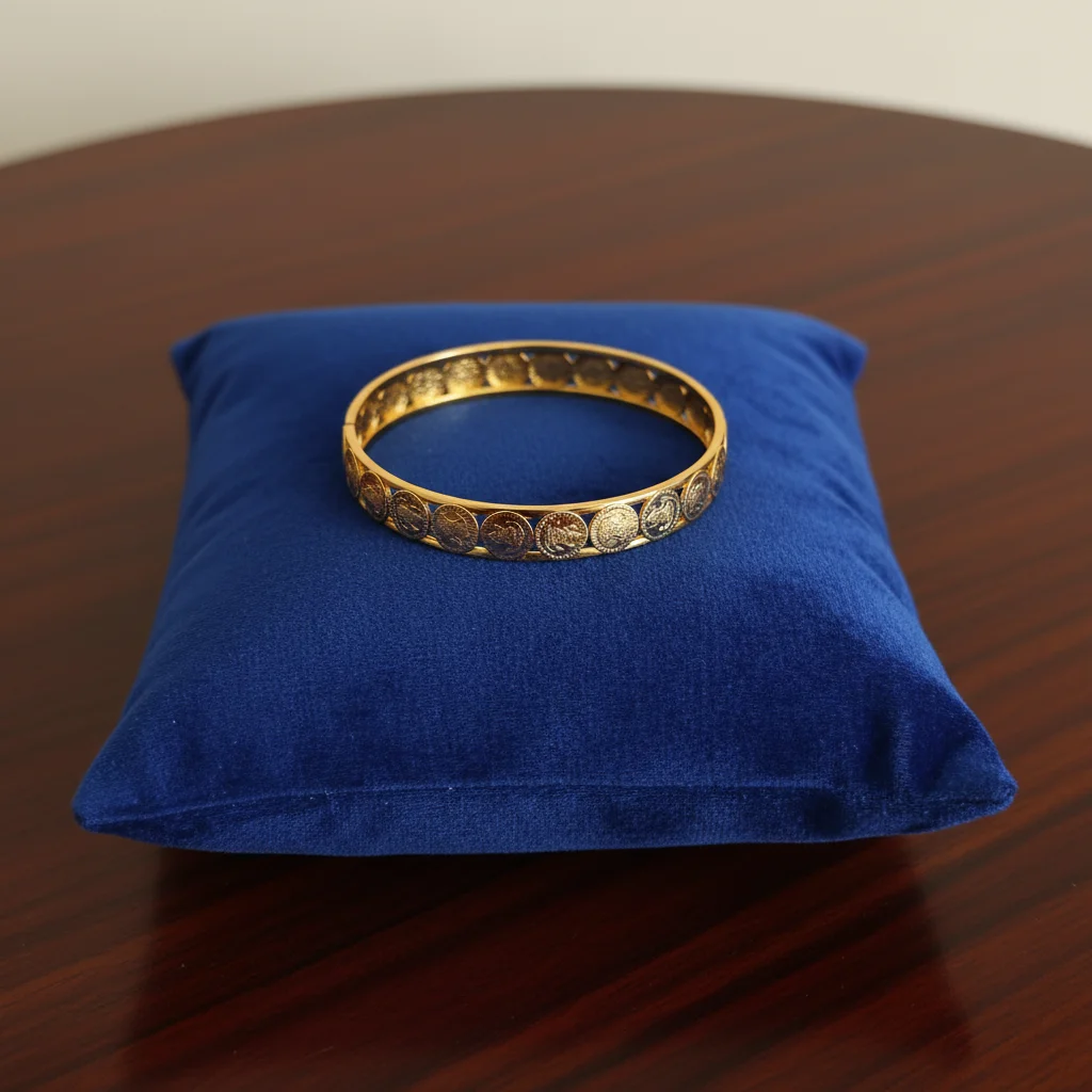 Temple Heritage Coin Motif Bangles