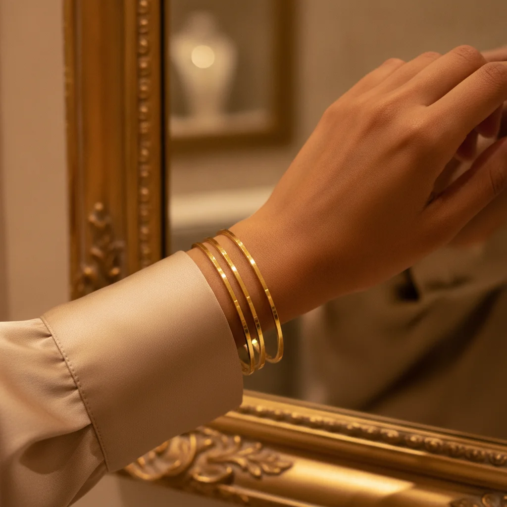 Gilded Radiance Trio Bangles